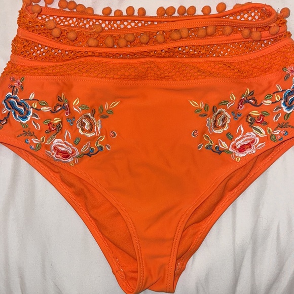 Asos Swim Premium Pom Pom Embroidered Fishnet
Triangle Bikini - Picture 7 of 11